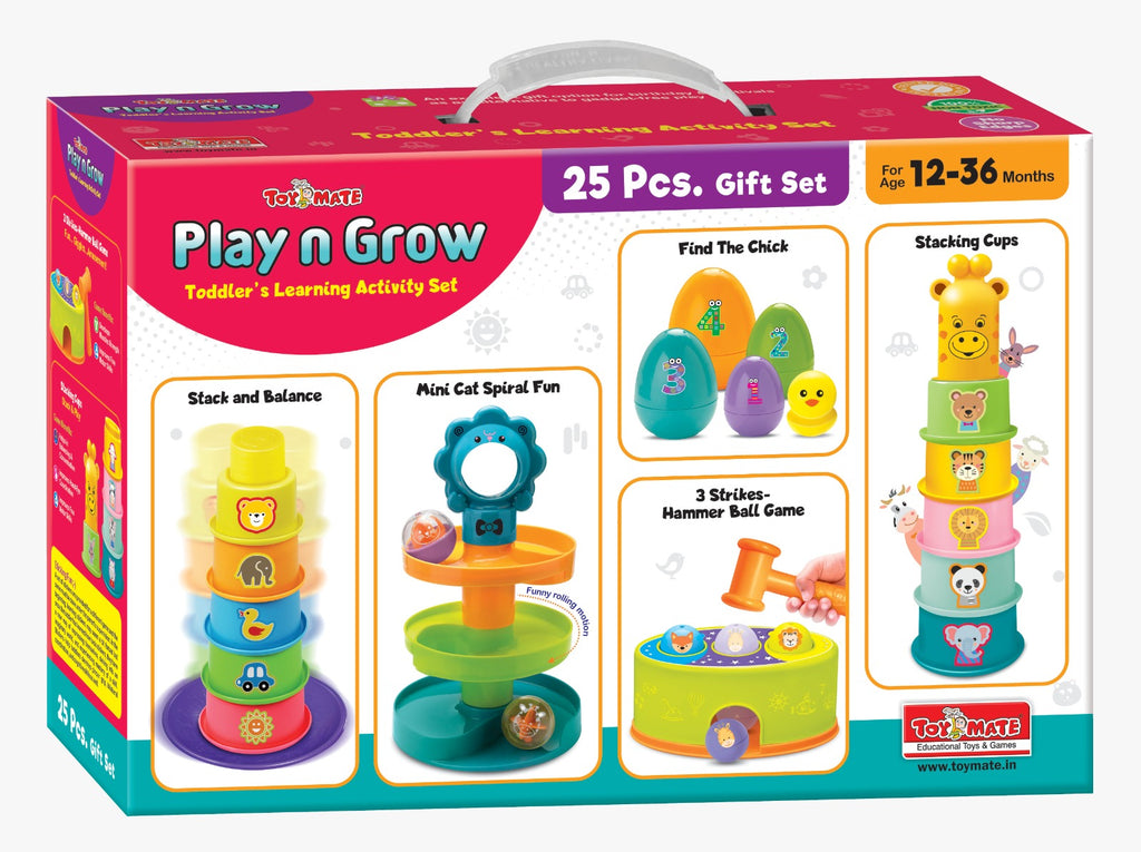 Play N Grow - A 5-in-1 Toddlers Learning Activity Gift Set That Develo