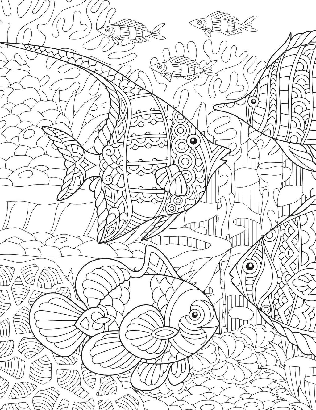 Anti-Stress Coloring Book: Ocean Designs Vol 1 (Paperback