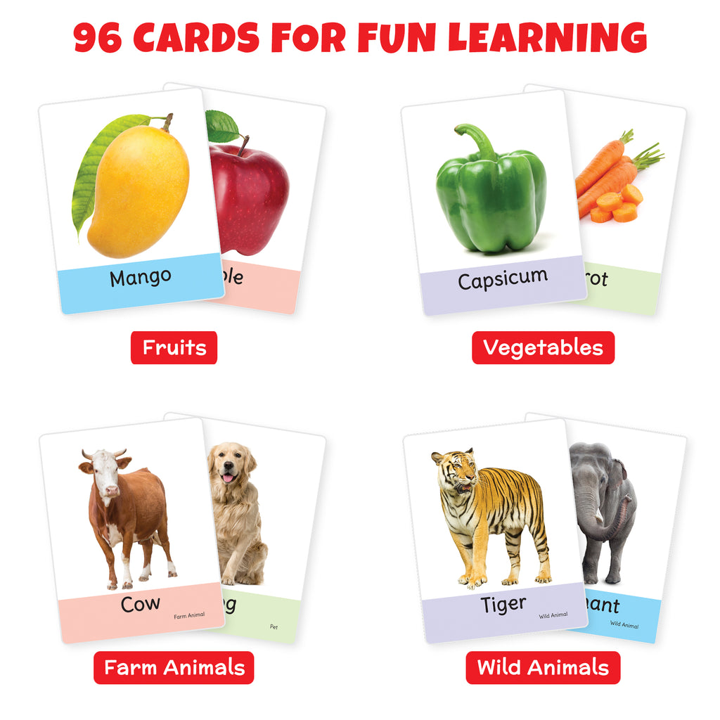 Little Berry  Little Berry Big Flash Cards for Kids (Set of 3