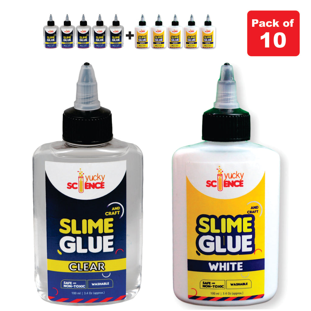 White Glue vs. Clear Glue for Slime! *SLIME WARS* 