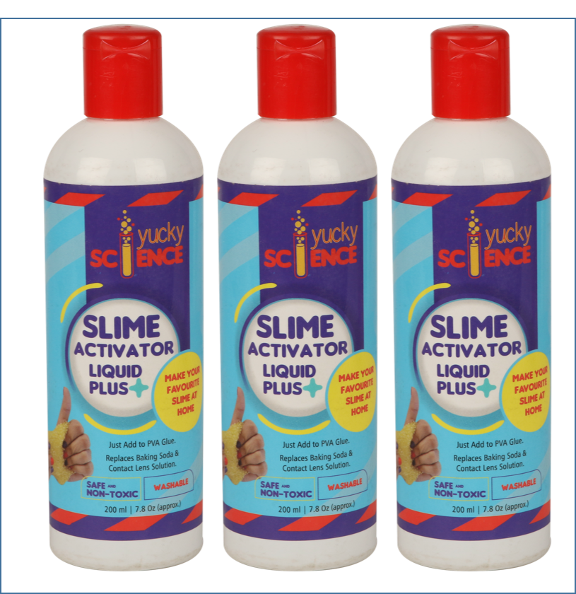 Super Slime Activator Clear Liquid Solution. All In One 600 Ml Slime  Activator. ( Pack Of 3