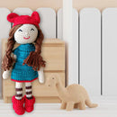 Clapjoy Soft Hand Knitted Cotton Thread Doll for kids