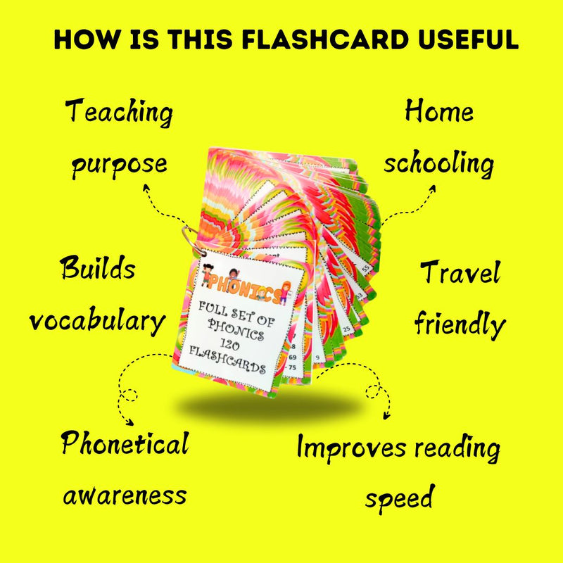 120 Phonics flashcards