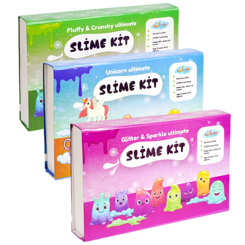 126 Pieces Ultimate Slime Kit Combo Pack of 3 - Make 65+ Slimes