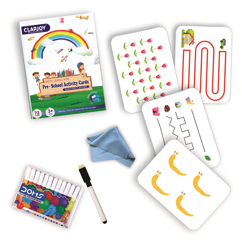 Clapjoy Pre School Activity Flash Cards Kit