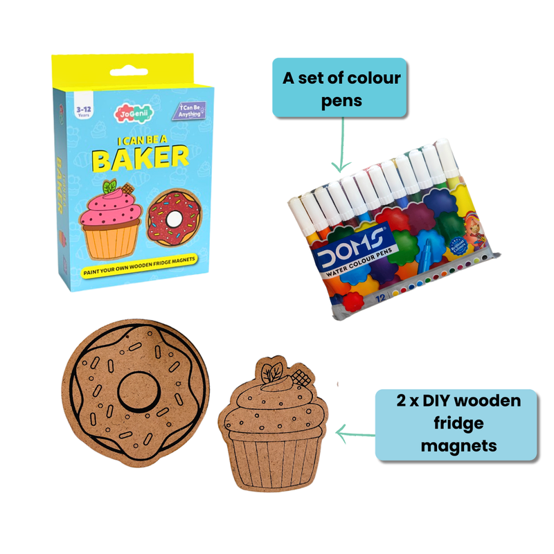 I Can Be a Baker - JoGenii's Mini DIY Kit | Ages 3-99 | Return Gift, Travel Friendly (Pack of 10)