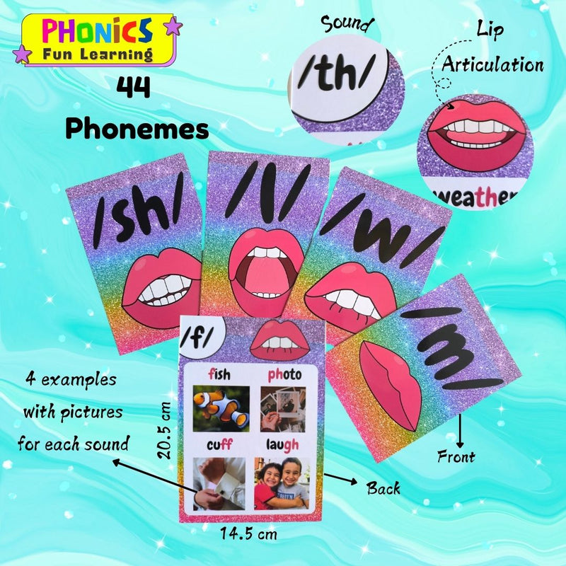 Phonics Fun Learning (44 Phonemes + Read & Master)