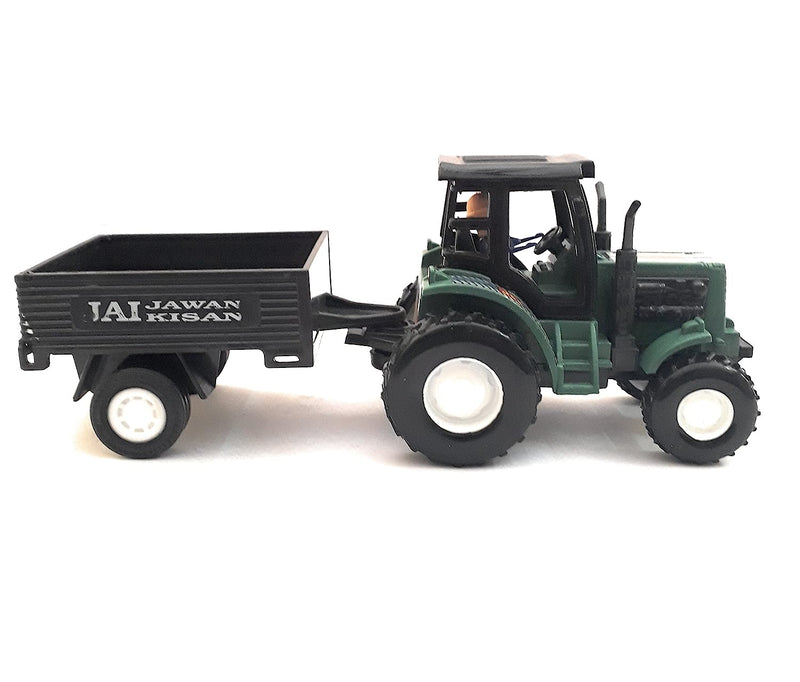 Tractor with Trolley Pull Back Toy for Kids