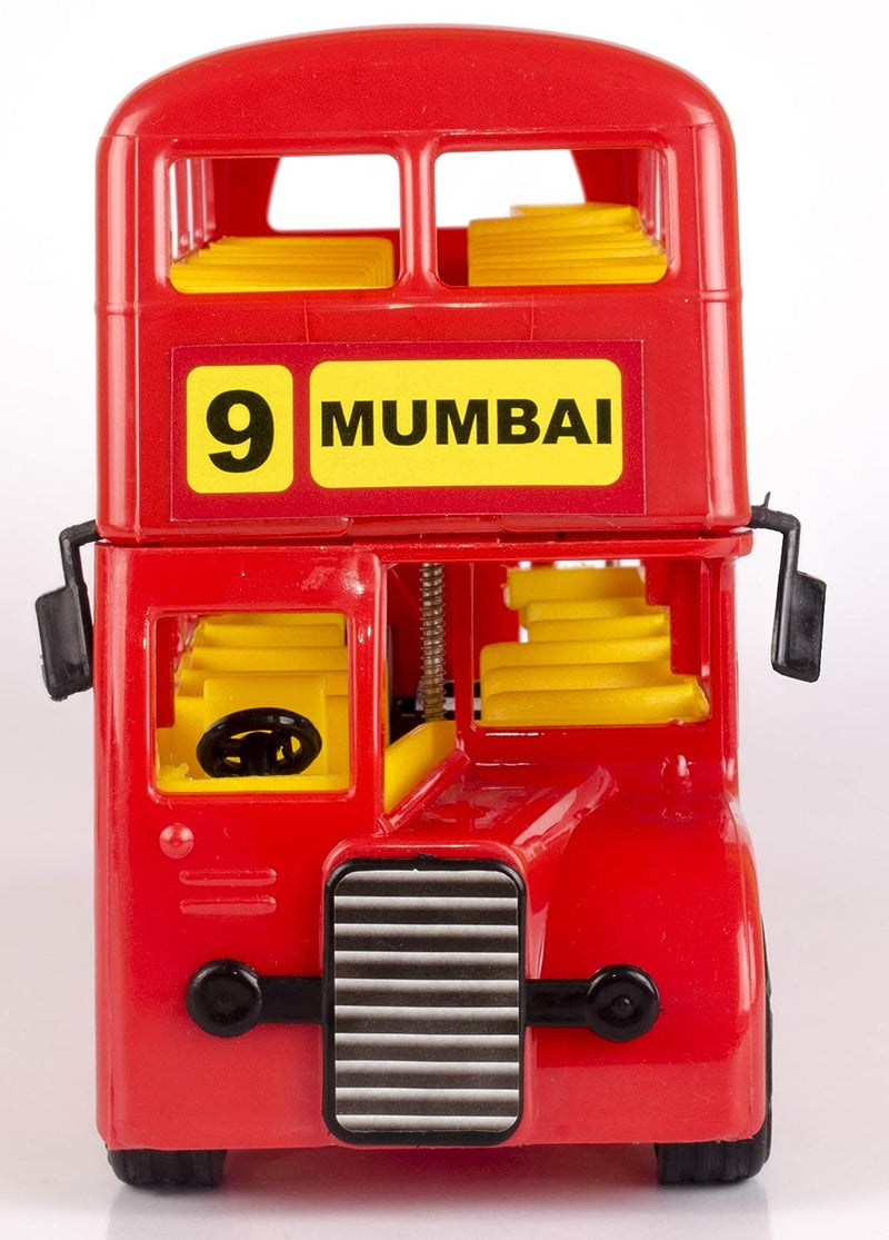 Double Decker City Bus of Mumbai - Vehicle Friction Toy, Age: 3 Years & Above, Color: Red