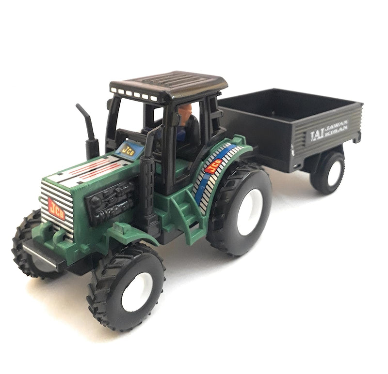 Tractor with Trolley Pull Back Toy for Kids