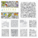 Pack of 2 Colouring Books for Adult with Tear Out Sheet - Animal and Nature