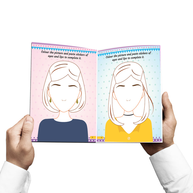 Make A Pretty Face and Nail Art, Hair Style Pack- 2 Books : Interactive & Activity Children Book by Dreamland Publications