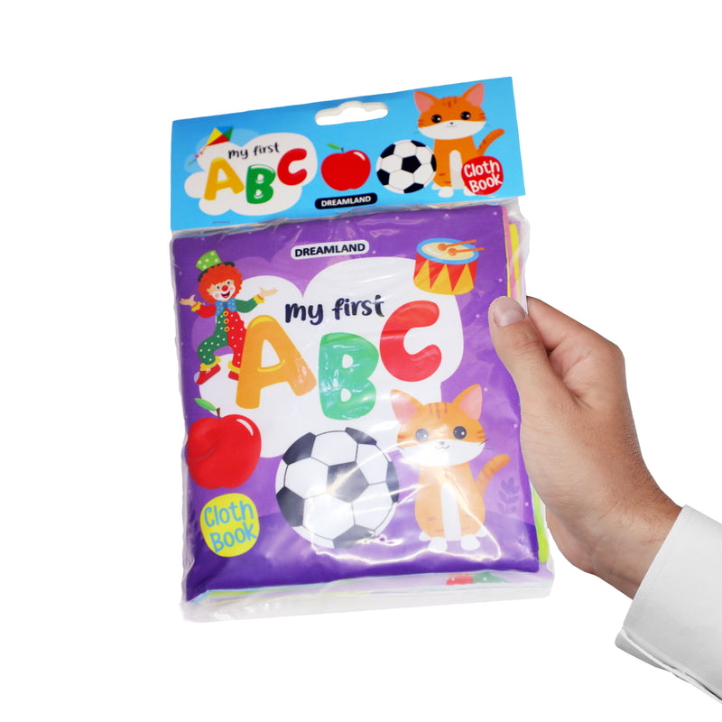 Baby My First Cloth Book ABC with Squeaker and Crinkle Paper, Non-Toxic Early Educational Toy for Toddler, Infants  : Children Cloth Books Book By Dreamland