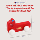 Wooden Fire Engine Toy for Ages 1 Year and Above