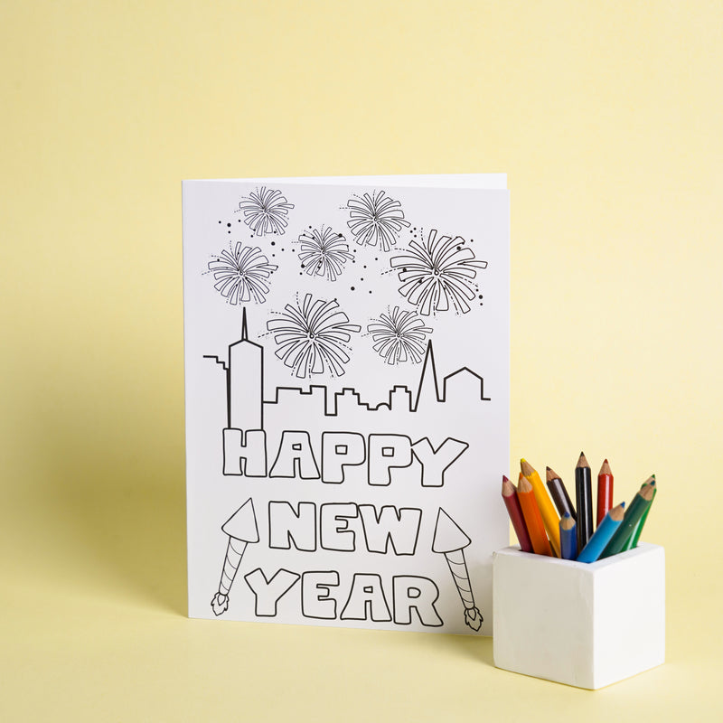 Amazon.com: Happy New Year Cards - Boxed New Year Cards and Envelopes - 12  Funny New Year's Cards - USA Made (Standard) : Office Products