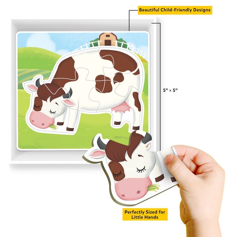 Baby’s First Puzzle Game: Farm Animals - Fun & Educational Jigsaw Puzzle Set for Kid