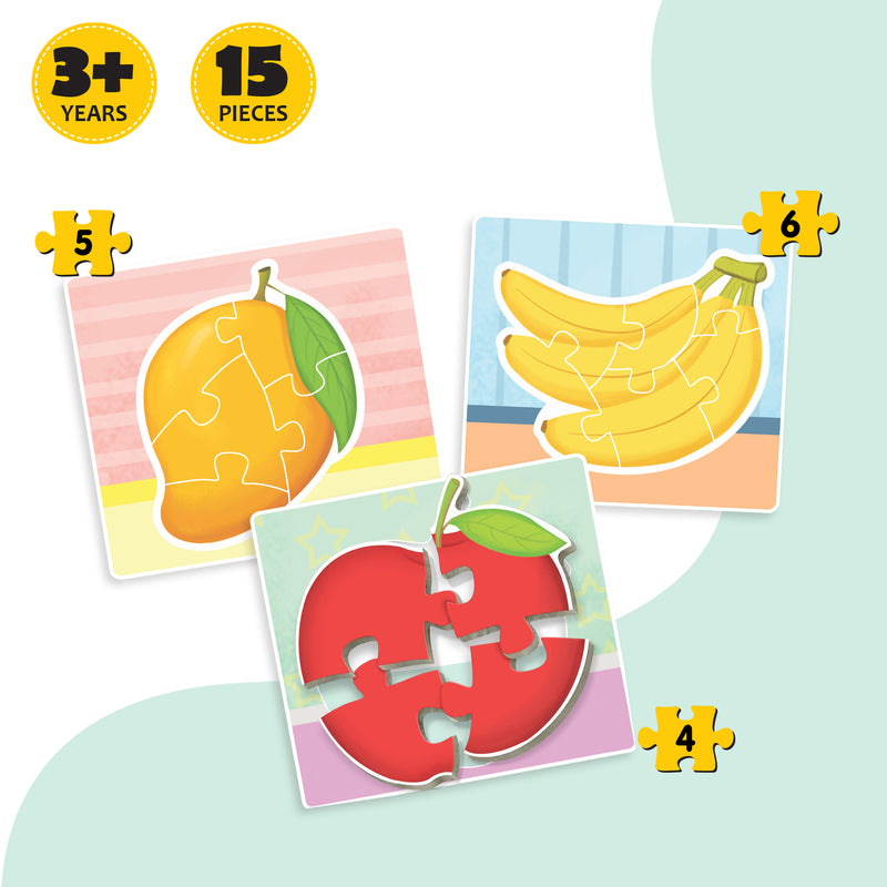 Baby’s First Puzzle Game: Fruits - Fun & Educational Jigsaw Puzzle Set for Kid