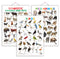 Set of 3 Domestic Animals and Pets, Wild Animals and Birds Early Learning Educational Charts for Kids | 20"X30" inch |Non-Tearable and Waterproof | Double Sided Laminated | Perfect for Homeschooling, Kindergarten and Nursery Students