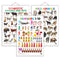 Set of 3 Domestic Animals and Pets, Wild Animals and Numbers 1-10 Early Learning Educational Charts for Kids | 20"X30" inch |Non-Tearable and Waterproof | Double Sided Laminated | Perfect for Homeschooling, Kindergarten and Nursery Students