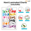 Set of 3 Wild Animals, Birds and Colours Early Learning Educational Charts for Kids | 20"X30" inch |Non-Tearable and Waterproof | Double Sided Laminated | Perfect for Homeschooling, Kindergarten and Nursery Students