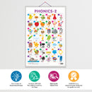 Set of 6 TIME, EMOTIONS, DAILY ROUTINE, PREPOSITIONS, PHONICS - 1 and PHONICS - 2 Early Learning Educational Charts for Kids