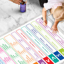 Set of 3 TIME, SUBTRACTION and MATHS KEYWORDS Early Learning Educational Charts for Kids | 20"X30" inch |Non-Tearable and Waterproof | Double Sided Laminated | Perfect for Homeschooling, Kindergarten and Nursery Students