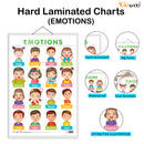 Set of 3 EMOTIONS, DAILY ROUTINE and NURSERY RHYMES Early Learning Educational Charts for Kids | 20"X30" inch |Non-Tearable and Waterproof | Double Sided Laminated | Perfect for Homeschooling, Kindergarten and Nursery Students