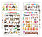 Set of 4 Vegetables, Domestic Animals and Pets, Wild Animals and Numbers 1-10 Early Learning Educational Charts for Kids | 20"X30" inch |Non-Tearable and Waterproof | Double Sided Laminated | Perfect for Homeschooling, Kindergarten and Nursery Students