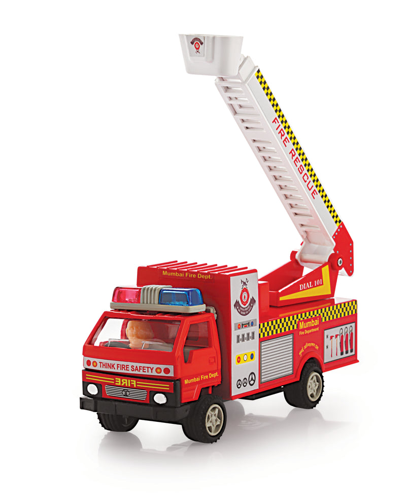 Fire Brigade Maintenance Free Pullback Spring Action Race Toy Gift for Boys 3+ Years. Strong ABS Plastic, NO Sharp Edges, BIS Certified.