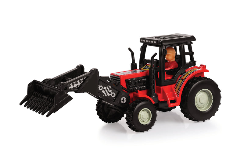 Farm Plough Tractor Maintenance Free Pullback Spring Action Race Toy Gift for Boys 3+ Years. Strong ABS Plastic ,No Sharp Edges