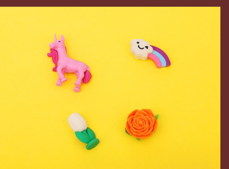 Unicorn Eraser Set