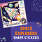 Educational Shape Sticker- Space Explorers