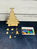 Set of 5 DIY Christmas Painting kit - Reindeer, Gift, Tree, Santa Claus and Bell