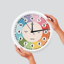 CocoMoco Kids Learning Clock for Kids Room Decor, Telling Time Teaching Clock, Analog Kids Clock for Teaching Time, Kids Learn to Tell Time Easily, Birthday Gift for Kids - 11.5 x 11.5 Inches