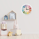 CocoMoco Kids Learning Clock for Kids Room Decor, Telling Time Teaching Clock, Analog Kids Clock for Teaching Time, Kids Learn to Tell Time Easily, Birthday Gift for Kids - 11.5 x 11.5 Inches