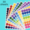 CocoMoco Kids Premium Dot Stickers for Kids Activity Book -2000+ Round Stickers - Fun Craft Supplies for Girls, Journaling, Labelling, Organising, Creative Projects - Birthday Return Gifts for Kids