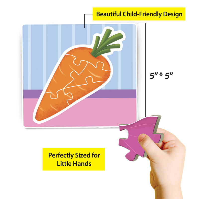 Baby’s First Puzzle Game: Vegetables - Fun & Educational Jigsaw Puzzle Set for Kid