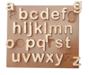 SMALL abcd PLATE (PINE WOOD)