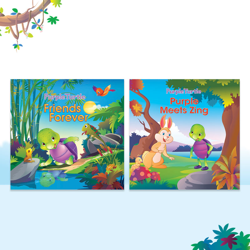 Story Books for Kids (Set of 2 Books) Friends Forever, Purple Meets Zing