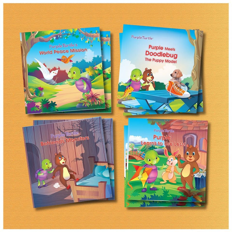 Story Books (Combo of 17 Books) Picture Books with Cute Soft Toy (Plush) Best Rakhi Gift (28x28 Storybooks)