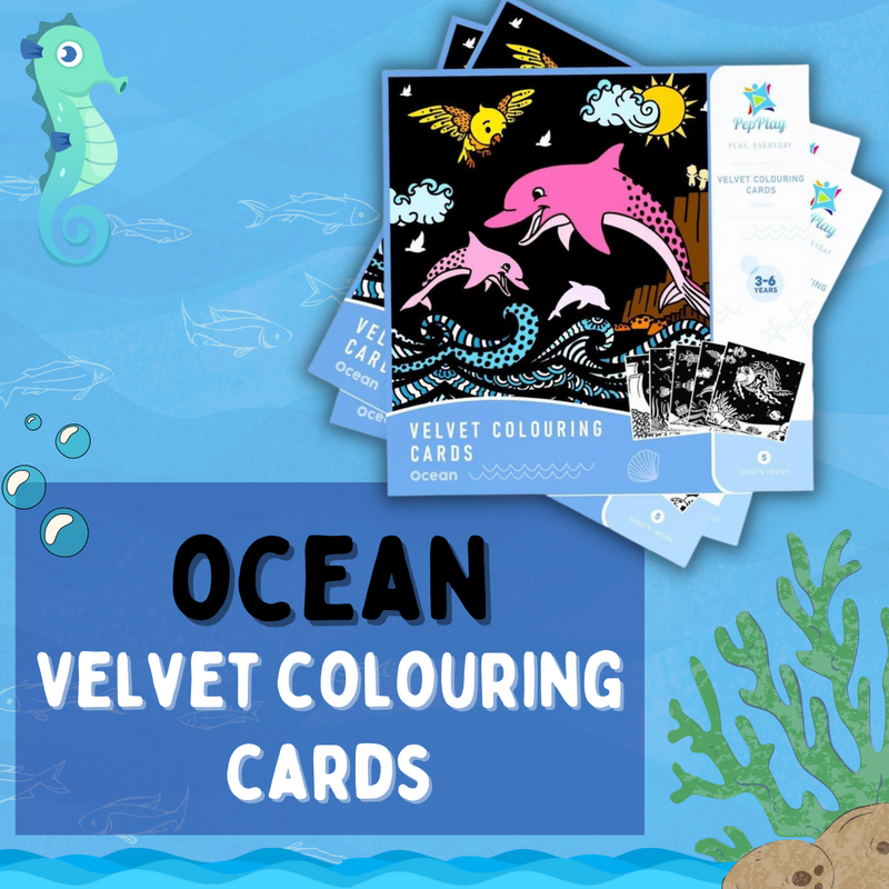 PepPlay Velvet coloring cards - Ocean