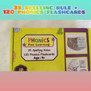 Phonics Fun Learning (35 Spelling rules + 120 Phonics flashcards)