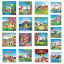 Story Books (Combo of 17 Books) Picture Books with Cute Soft Toy (Plush) Best Rakhi Gift (28x28 Storybooks)