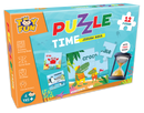 Puzzle Time Aqua Underwater Sea Animals Marine For kids 4 years+ | 12 Jigsaw Puzzle with Sand Timer And Pouch | 108 Pieces | Educational Puzzle game for fun and challegne | Improves focus and Speed