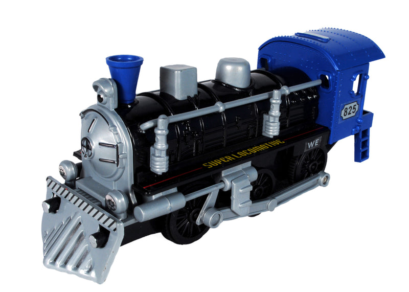 Super Locomotive Train Maintenance Free Pull Back Toy for Kids Above 5 Years + Strong ABS Plastic | No Battery & Remote | (Colours May Vary)