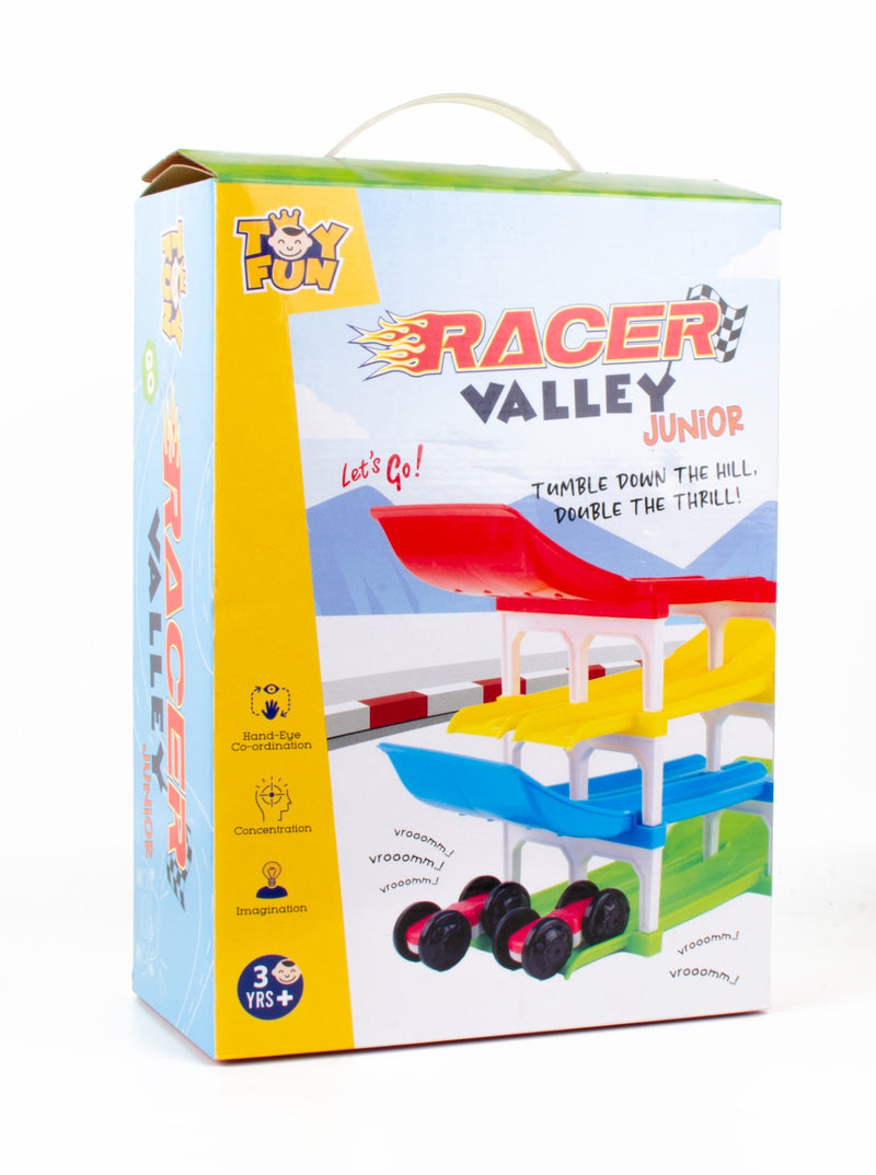 Racer Valley Junior Car Ramp Activity Set  for kids aged 3 and above. Multicolour