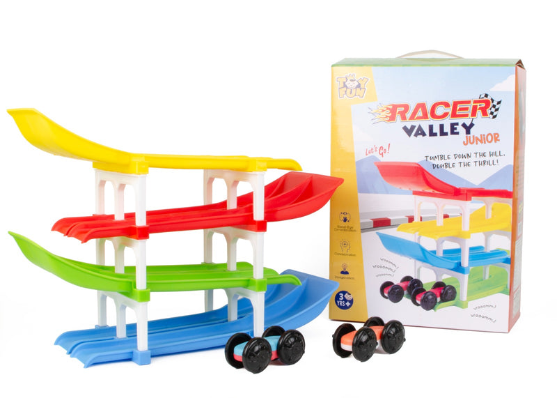 Racer Valley Junior Car Ramp Activity Set  for kids aged 3 and above. Multicolour