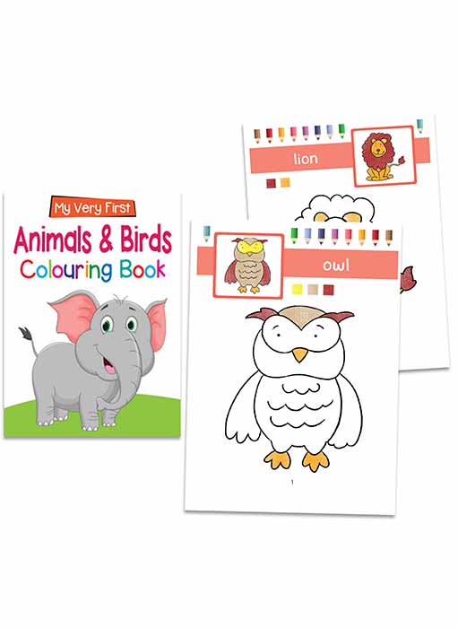 Set of 6 My Very First Colouring Books for 2+ Year Old Kids