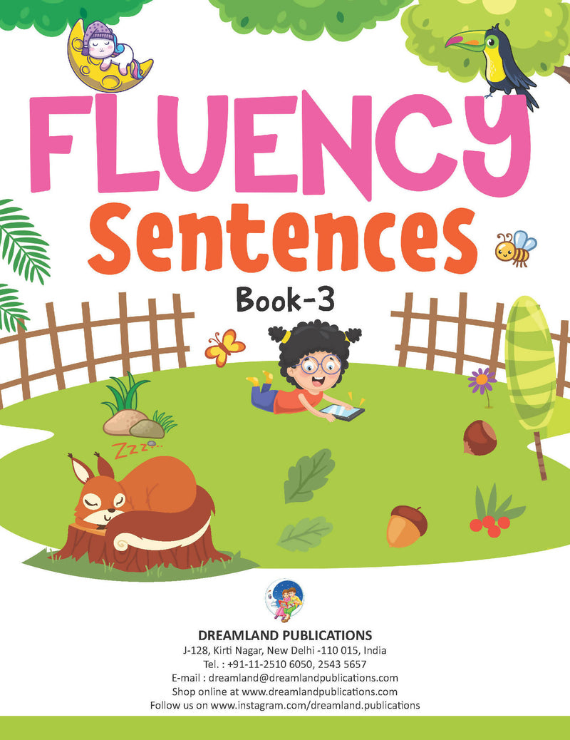 Fluency Sentences Book 3 : Early Learning Children Book by Dreamland Publications