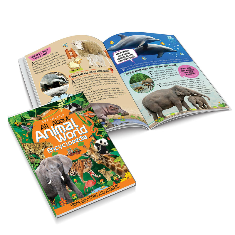 Children Encyclopedia Books Pack for Age 5 - 15 Years- All About Trivia Questions and Answers | Animals World, Space and Solar System, The World, Science and Technology, Human Body, Amazing Places, Nature : Reference Children Book by Dreamland Publication